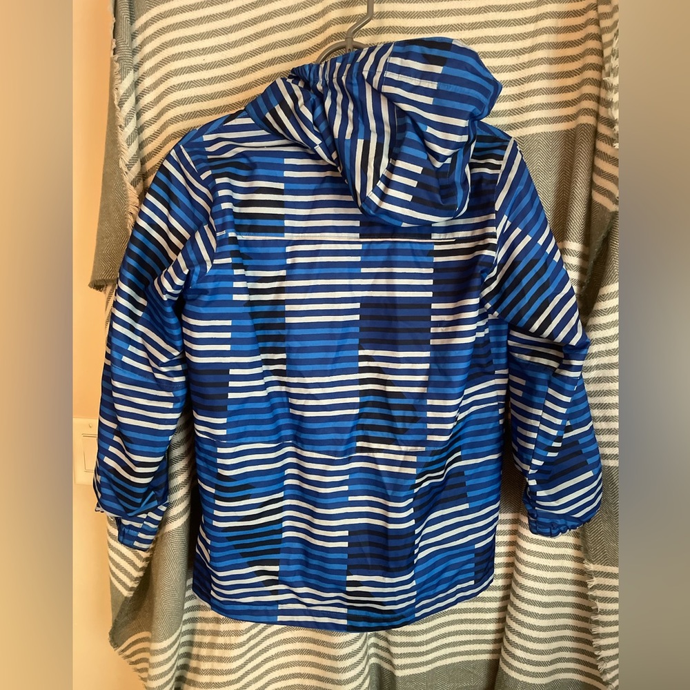 Columbia Blue and White Patterned Full Zip Winter / Skiing Jacket Size M - Picture 2 of 4